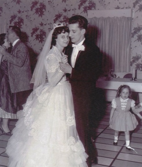 Art and Alice Melone Dancing at their wedding 1961 - His Brother Dominick and wife Louise dancing in background and Donna Russell on right